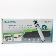 Pandigital Handheld Wand Scanner w/ Feeder Dock - NEW