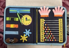 Busy Book for Toddlers - Or Elderly- Fidget And Learn with Sensory Activities