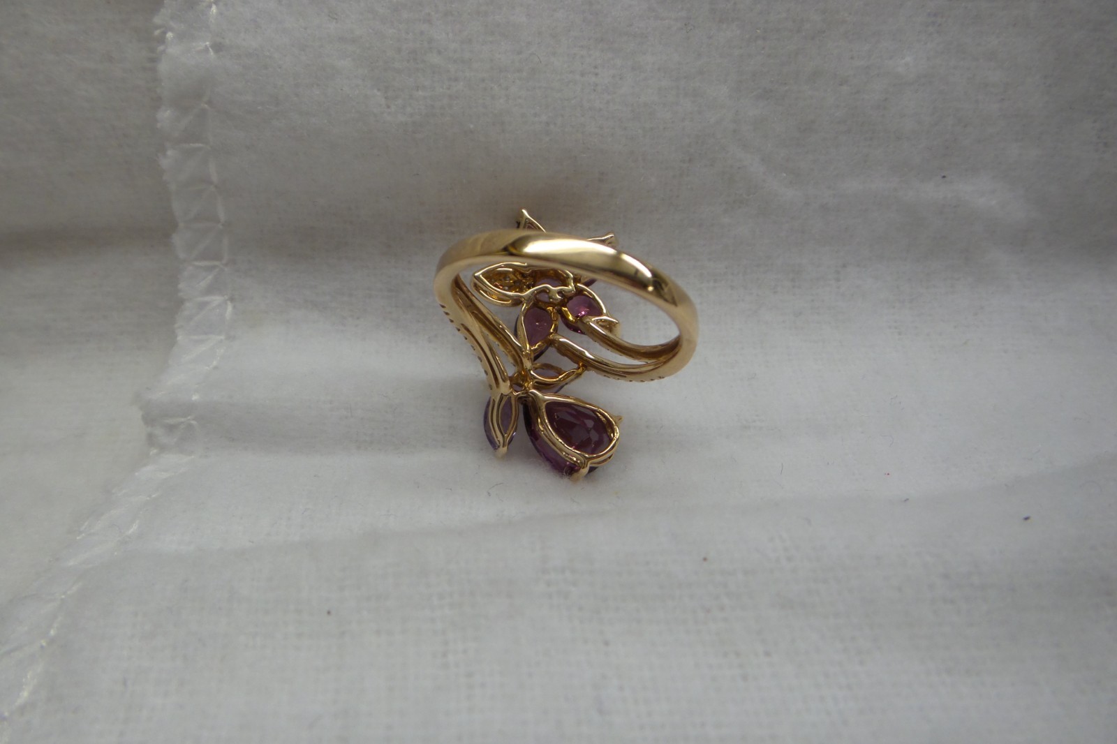 Designer Ring Signed EFFY, Solid 14kt Rose Gold, … - image 9