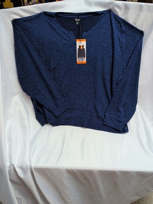 David Bitton BUFFALO Womens Sweater Shirt (Navy Heather Blue,XXL) NWT