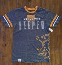 Unisex small HARRY POTTER HUFFLEPUFF KEEPER'S JERSEY 1 SHORT SLEEVE EMBROIDERED