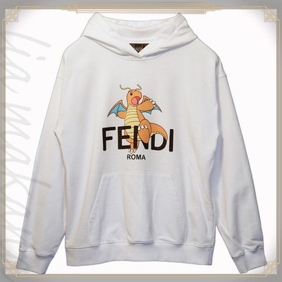 FENDI x FRGMT x POKEMON Dragonite Hoodie Sweatshirt Size M Used