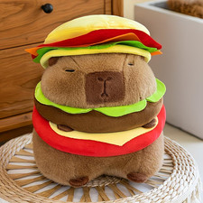 capybara Hambuger with hat stuffed animal