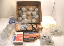 LOT VINTAGE PHOTOGRAPHY FLASHBULBS AMPLEX WESTINGHOUSE MORE VARIOUS SIZES