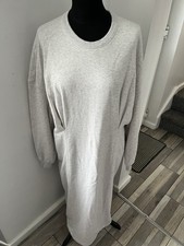 Sweaty Betty Grey  Long Sleeve Sweatshirt Dress Size XXL