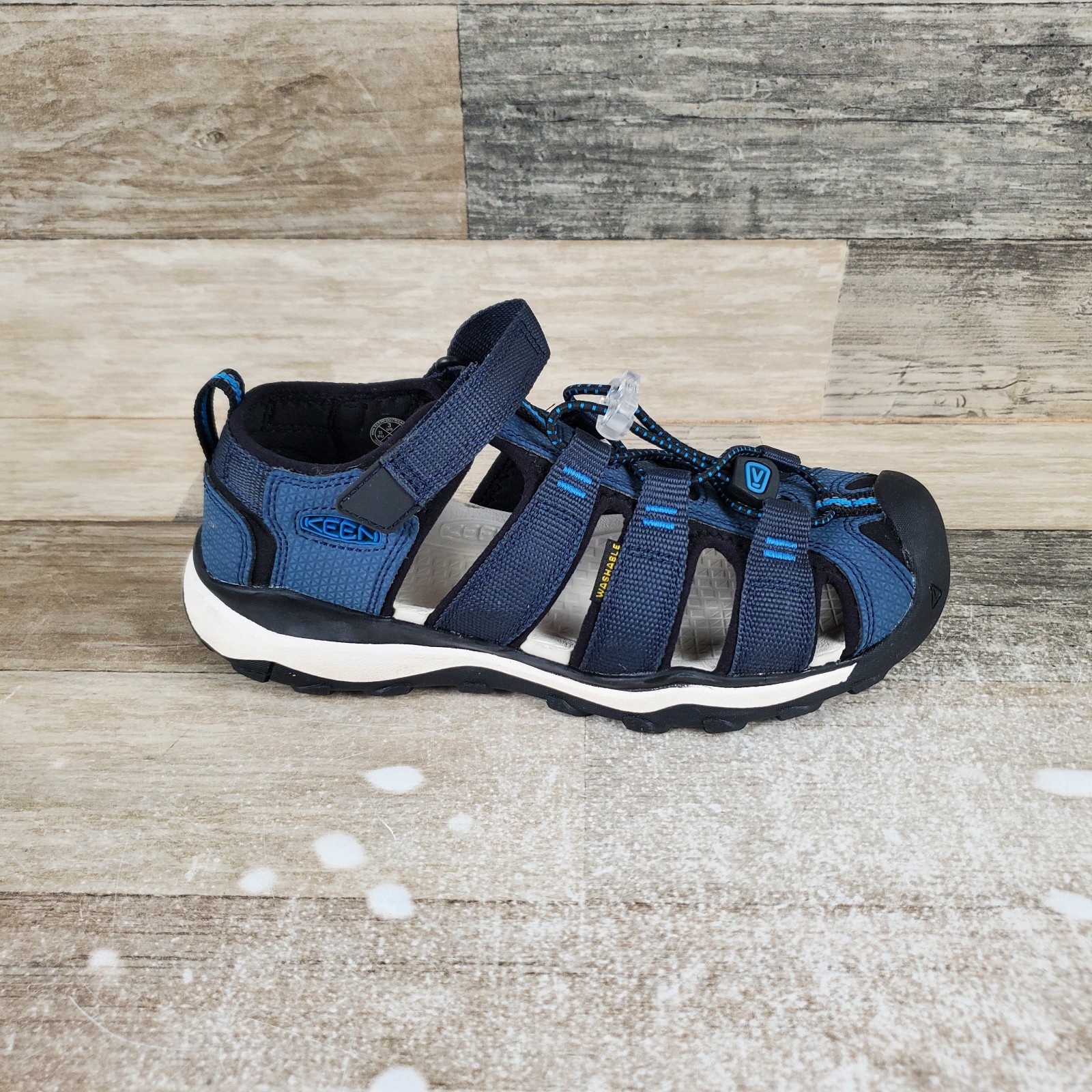 Sandali giovanili KEEN Newport Neo H2 3 notti blu punta tonda con gancio e passante brillanti