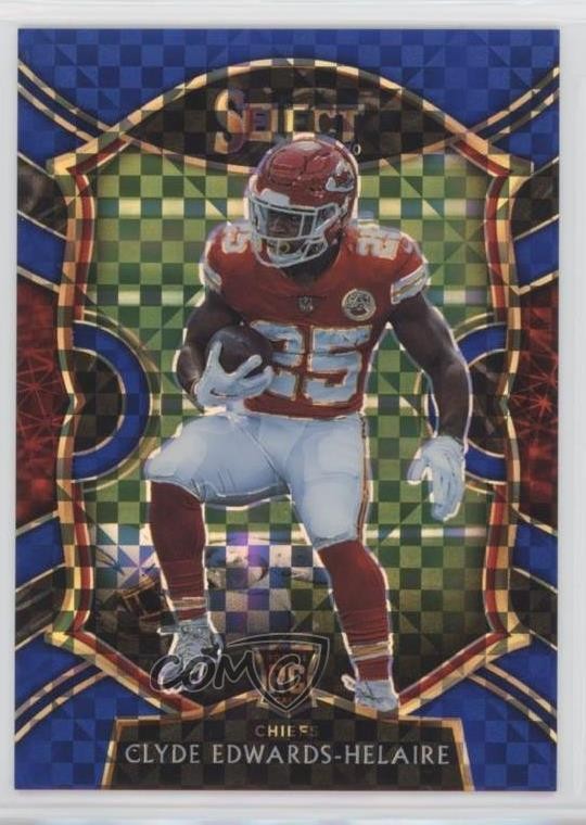 2020 Panini Select Concourse Blue Prizm 67/175 Clyde Edwards-Helaire #54 1u6