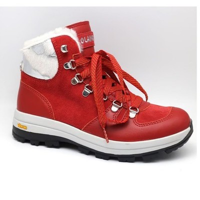 Olang Boots Bamboo Wintherm Arctic Grip Ladies NEW Size 40 Red Leather Snow Ski