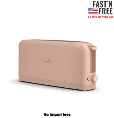 bella 2-Slice Slim Toaster with Extra Long Slot, 6 Setting Shade Control 
