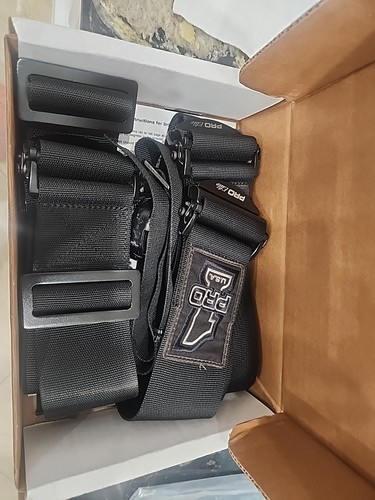 Pro 1 Safety Pro Elite Black Cam Lock Seat Belts - Wrap Around belts, Expired