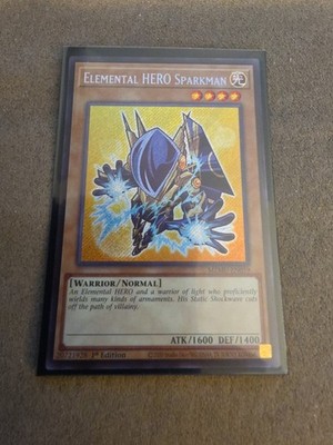 Yugioh Elemental HERO Sparkman MZMU-EN059 Secret Rare 1st Edition NM