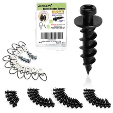 35 Pack Double-Headed Bear Claw Wall Picture Hooks 4-in-1 Drywall Screw
