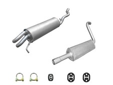 Auspuff Set Neu für Skoda Octavia 3 + Kombi 1.4 TSI Mitteltopf Endtopf Anbaut.