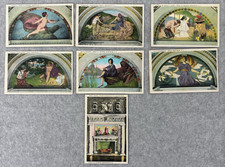 Vintage Postcards Library of Congress Murals Washington DC - Lot of 7