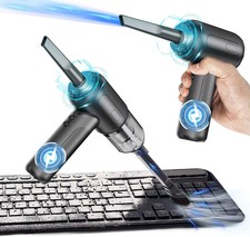Cordless Air Duster Vacuum 6000mAh - Mini Handheld Cleaner Crevice Tool