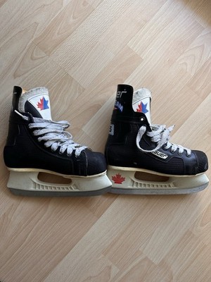 Bauer Proteam 25 Canada Eishockey Schlittschuhe Gr. 37 Hard Boots Hockey Rar