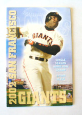 MLB - San Francisco Giants 2002 Season Pocket Schedule