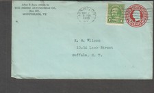 1933 Cover The Perry Automobile Co Montpelier Vermont To K R Wilson Buffalo Ny