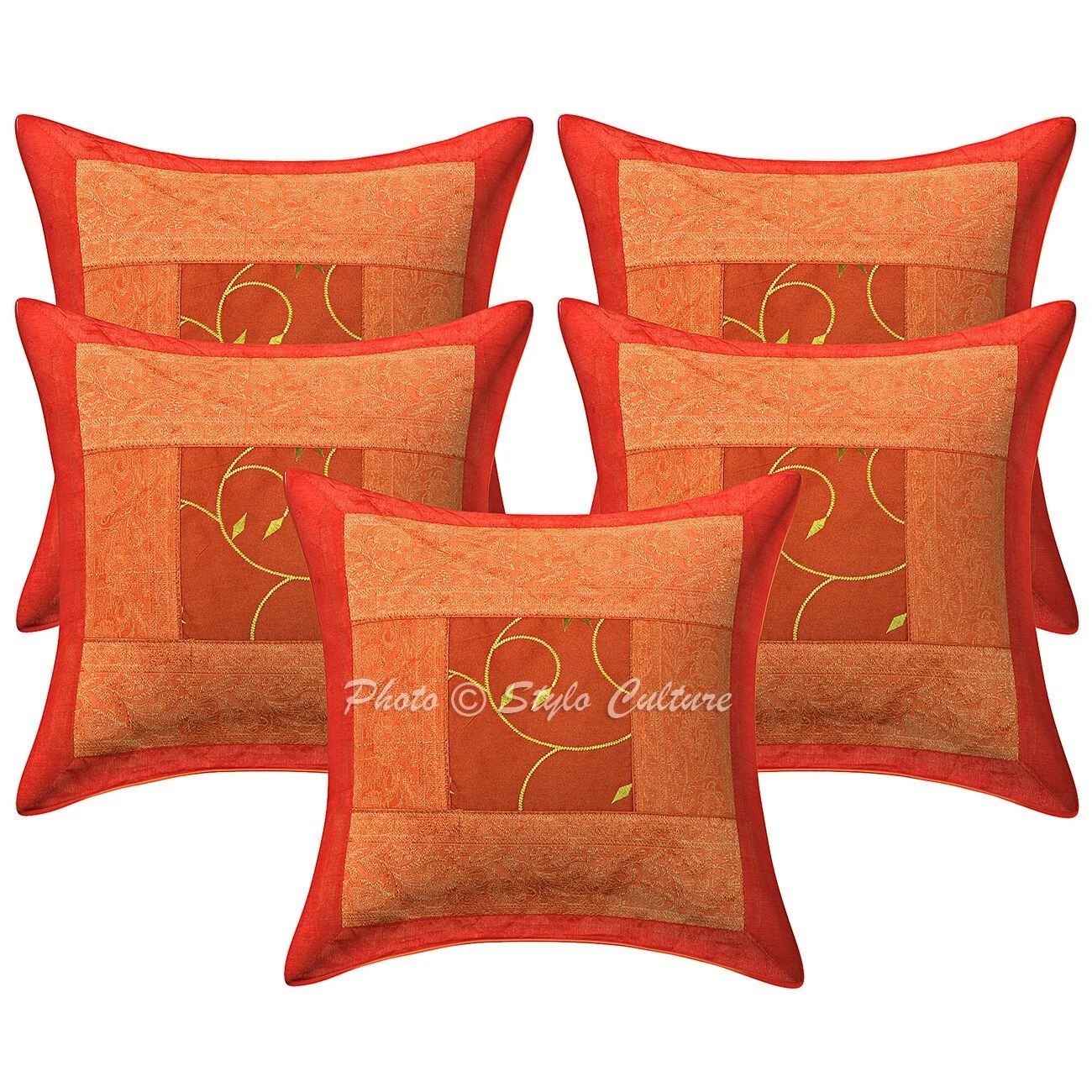 Handwoven Home Decor Cushion Embroidered Throw Pillow Cover Case Meditation