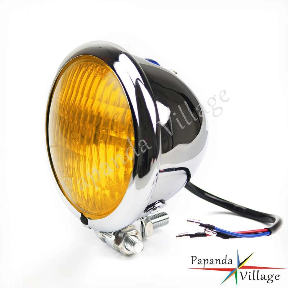 Vintage Style Motorcyclr 4.5'' Headlight For Halrey Chopper Bobber Cafe Racer - Image 4 of 4