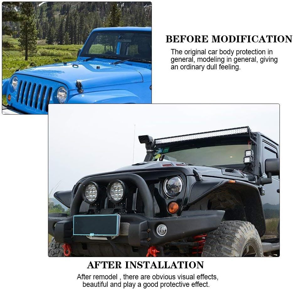 Vented The Avenger Style Replacement Hood 2007-2017 Jeep Wrangler JK JKU Rubicon