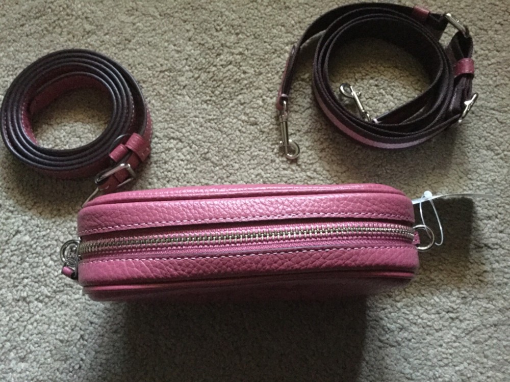 COACH Pink Leather Belt Bag F79212 Crossbody Shoulder Bag