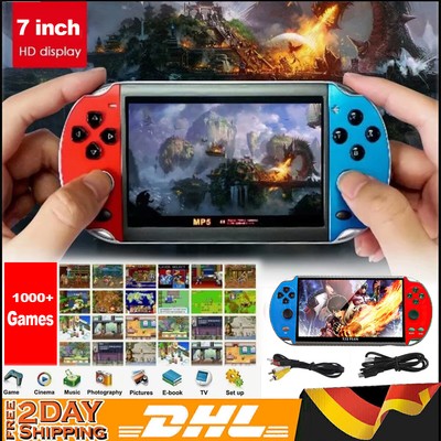 X12 Plus 16GB Handheld Spielkonsole 2700 Spiele MP4 3GP 7'' Video Game Consoles