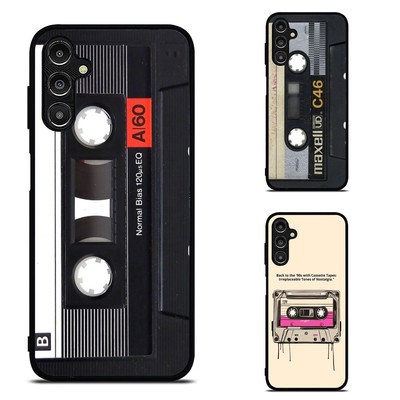 Retro Audio Cassette Tape Anti scratch Case For Samsung S21 S22 S23 S24 FE Ultra