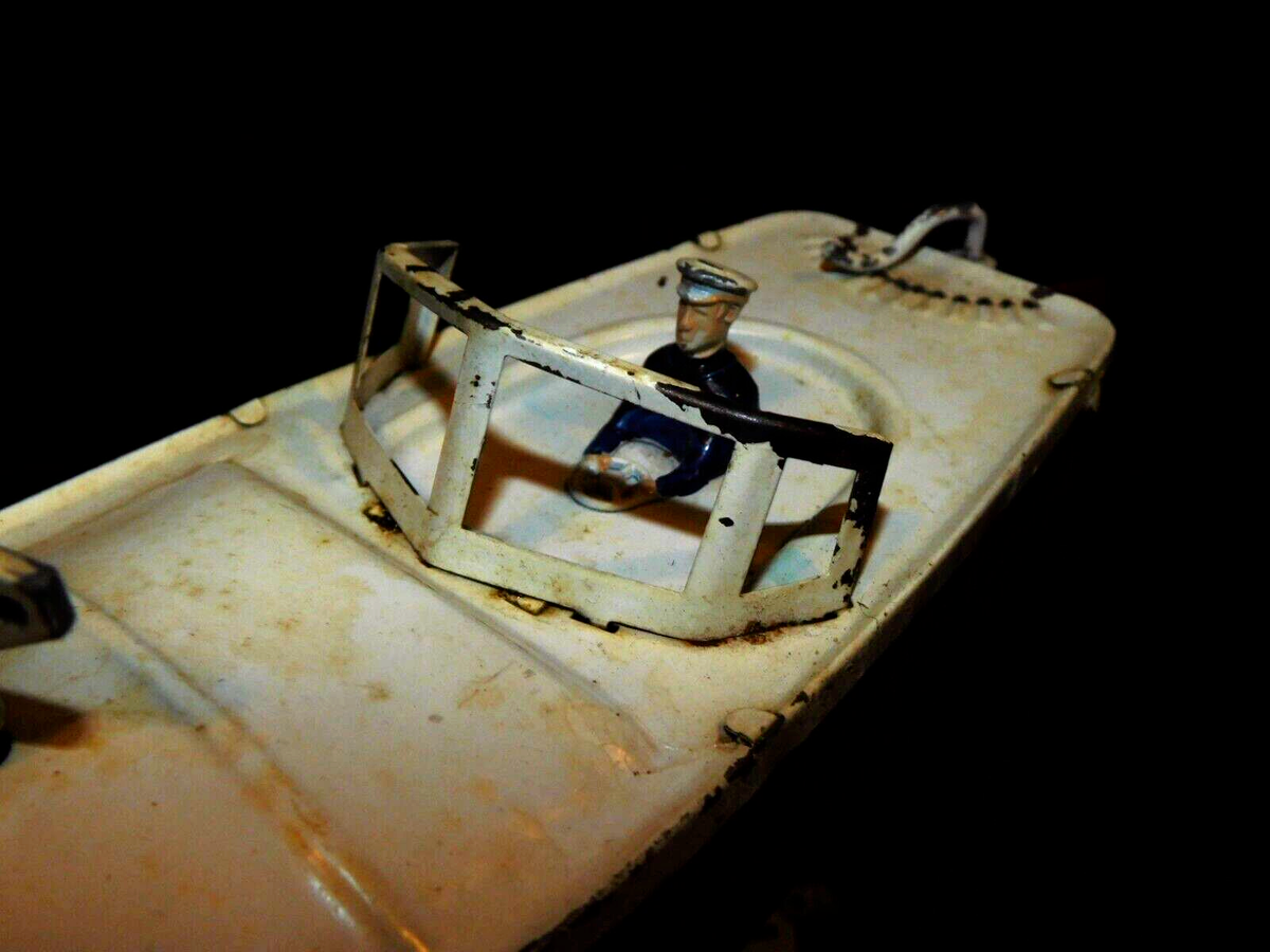 JEP, France - L. 36 cm - Canot Automobile en tole avec - Catawiki