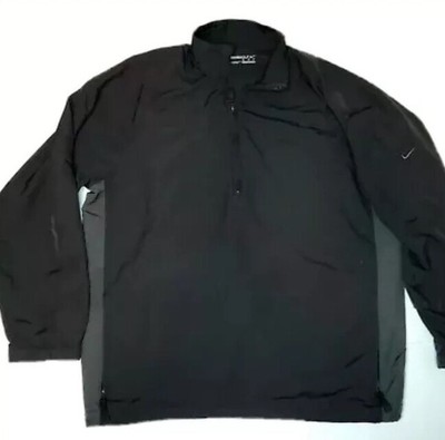 Download Nike Golf Windproof Long sleeve Pullover Golf Jacket Black ...
