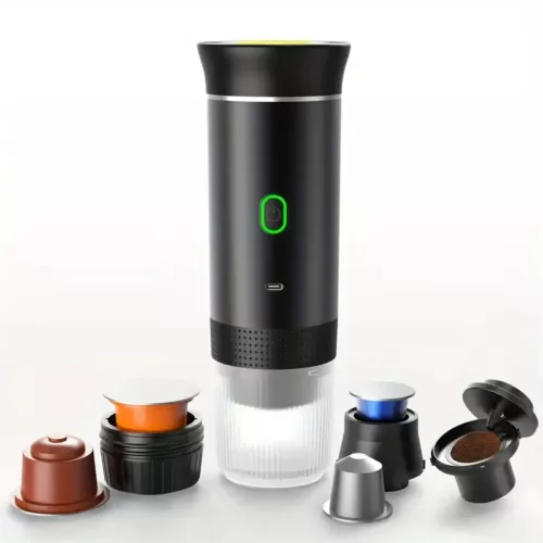 3in1 Elektrische Espressomaschine USB Wiederaufladbare Selbstheizende Gemahlene Kaffeemaschine - Bild 18 von 18