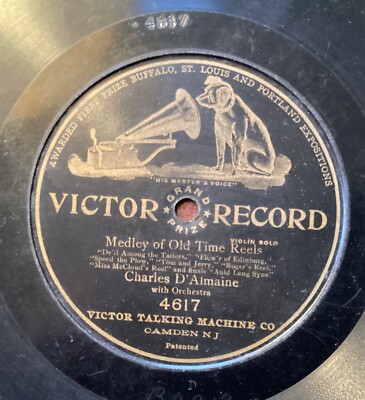 Charles D Almaine   78 rpm Victor GP 4617: Medley of Old Time Reels; G+ cond