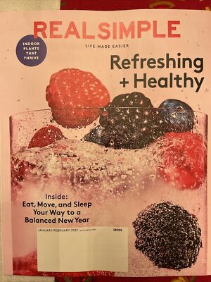 Real Simple February 2022 Plants refreshing healthy balanced new year