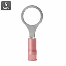 Ancor 230206 22-18 AWG 3/8" Nylon Ring Terminals - 5 Pack