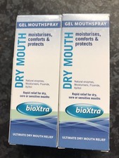 2 x  50ml BioXtra Dry Mouth Oral Gel Mouthspray. Ultimate oral health.