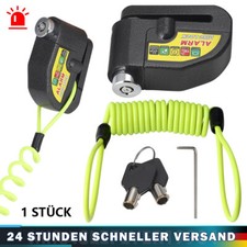 Produktbild - 110 DB Motorrad Fahrrad Schloss Alarm Bremsscheibenschloss Bremshebelschloss