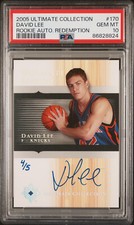2005-06 Ultimate DAVID LEE Auto RC Redemption Platinum Holo Foil SP #/5 PSA 10