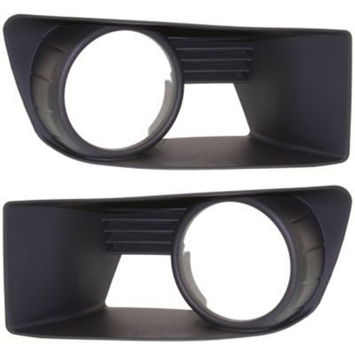 Fog Light Trim Set For 2007-2010 Dodge Caliber Left & Right Black Plastic 2Pc - Picture 1 of 9
