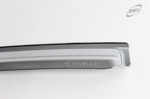 SAFE Chrome weather shields 4p for Jun/2009 ~ 2016 Holden Cruze 5dr Hatch - Picture 3 of 6