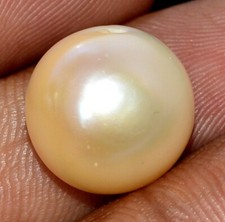 11.22 Cts Natural Fresh Water Pearl Round Cabochon 13.50 mm Loose Gemstones