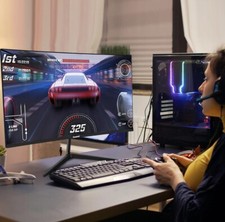 Gawfolk 24 Inch Curved PC Gaming Monitor