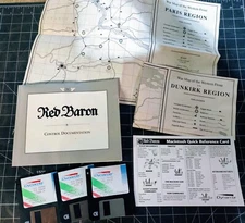 Sierra Dynamix Red Baron (1990) game for the Macintosh 3.5" floppy disk Mac
