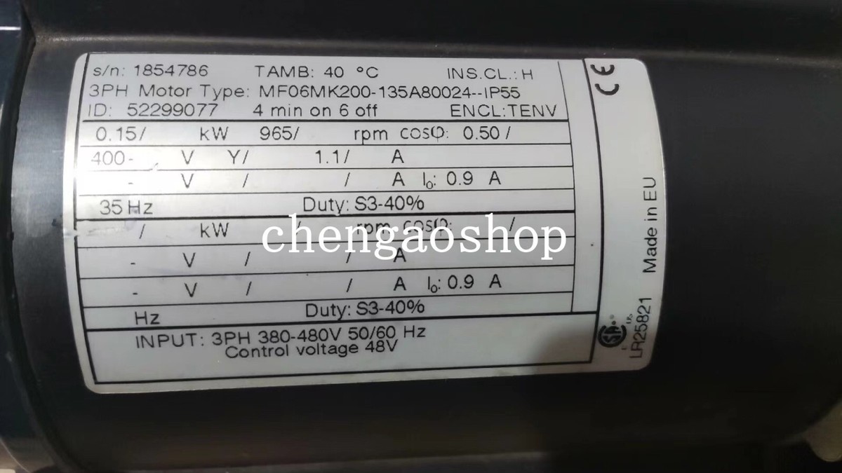 1PCS NEW MF06MK200-135A80024-IP55 motor by Fedex or DHL