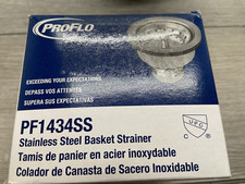 ProFlo PF1434SS Stainless Steel Sink Drain and Basket Strainer