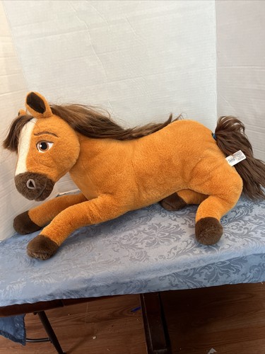 2020 LARGE DREAMWORKS SPIRIT HORSE LAYING DOWN PLUSH DOLL FIGURE STUFFED TOY - Picture 5 of 8