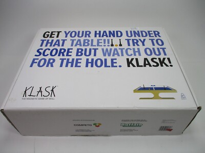 Klask 2 Player Board Game Magnetic Wood Table Top Game *missing 3 pieces