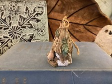 RARE AVON Marjolein Bastin BIRD BELL THATCHED ROOF BIRDHOUSE ORNAMENT Fairy