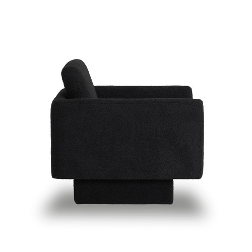 360° Modern Swivel Accent Chairs set of 2,30" W Teddy Sherpa Round Armchair,Thic - Picture 20 of 72