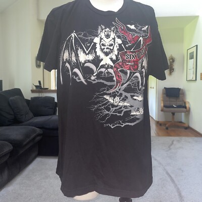 Next Level Six Flags Find Your Scream Black T Shirt Size Size Large Free Ship