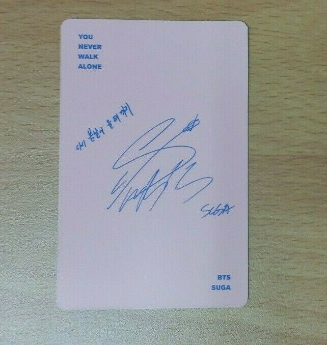 BTS You Never Walk Alone Spring day Official Suga Photocard 1ea | eBay